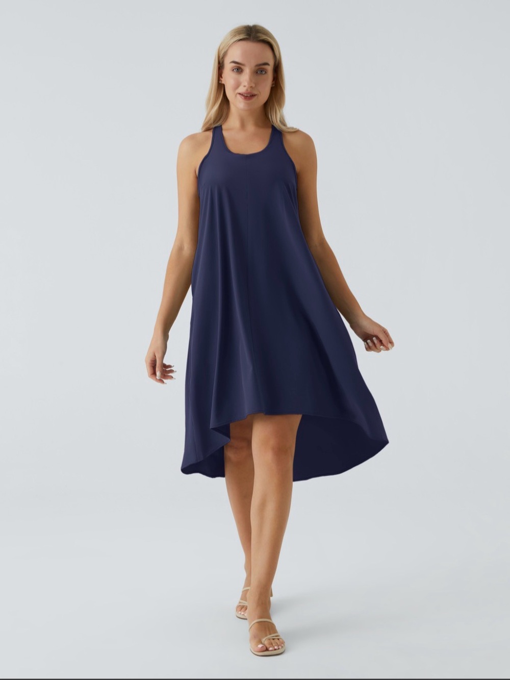 2 HALARA Breezeful Racerpocket High Low Flowy Midi Quick Dry Dresses